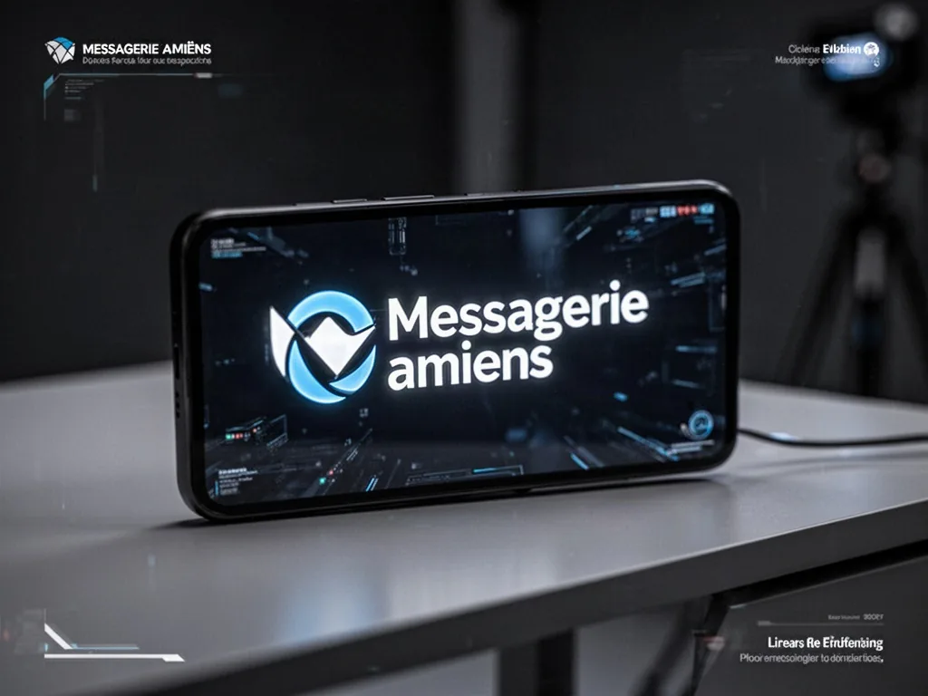 Ordinateur ouvert sur la page de connexion de la messagerie académique d'Amiens