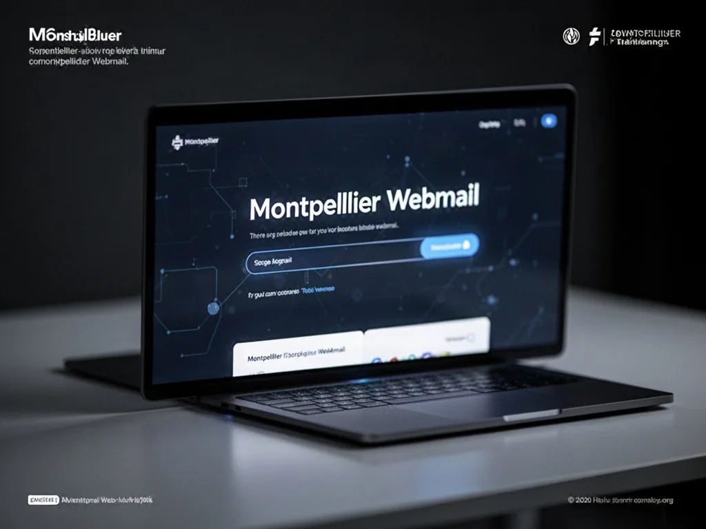 Écran d'ordinateur avec la messagerie Montpellier Convergence affichant les e-mails reçus